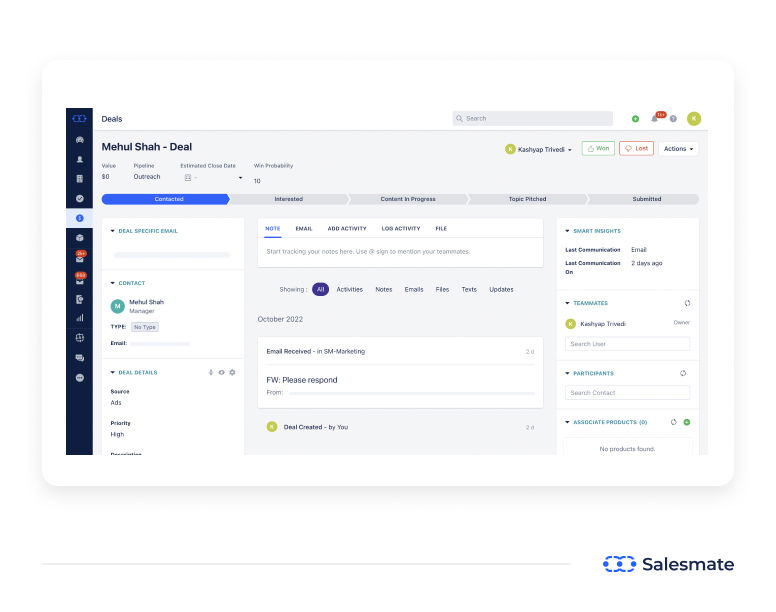 Salesmate Deals